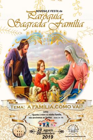 Confira a programação do festejo da Paróquia Sagrada Família