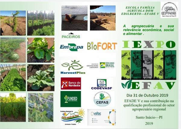 I EXPO EFA V será realizado na escola agrícola Dom Edilberto (EFADE V) em Santo Inácio do Piauí