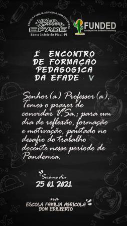 Primeiro encontro de formação reuniu professores da Efade V em Santo Inácio do Piauí.