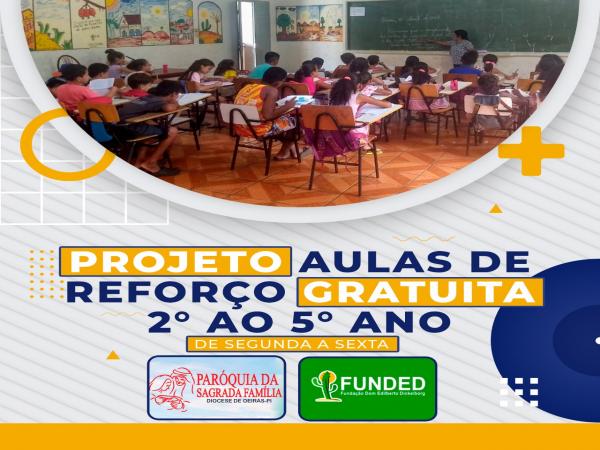 Fundação Dom Edilberto reabre inscrições para aulas de reforço no ECC