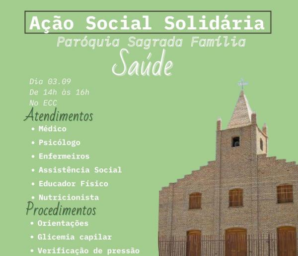 Festejo da Sagrada Família 2021, Paróquia realiza ações de solidariedade.