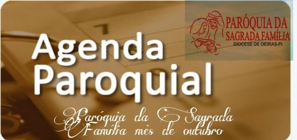 Programação mês de outubro/2021- Paróquia da Sagrada Família 