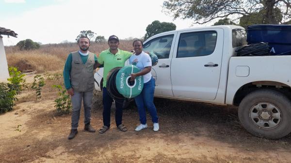  Cefas realiza entrega de materiais de irrigação nos município de Campinas do Piauí e Isaias Coelho