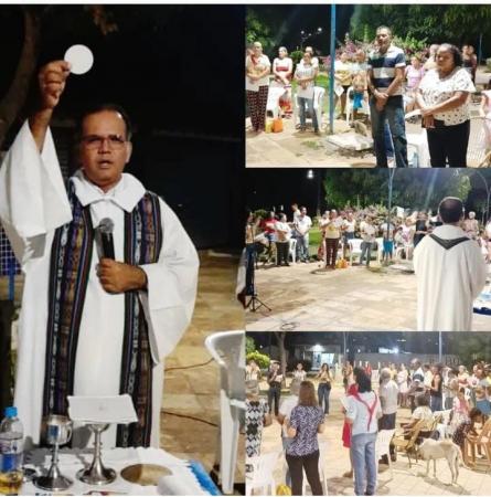 Segunda noite de Pré-Festejo é realizado em honra aos 20 anos da Paróquia da Sagrada Família