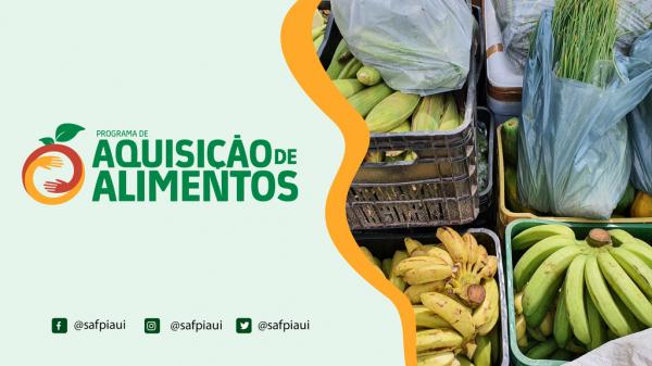SAF divulga edital do Programa de Aquisição de Alimentos (PAA)