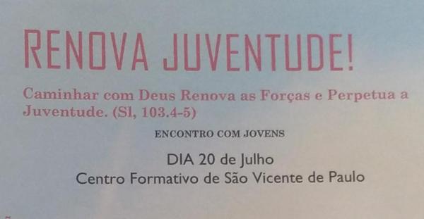 Paróquia da Sagrada Família promoverá encontro com jovens em Oeiras- Renova Juventude 