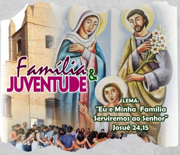 Convite e programação da Festa em honra aos 21 anos da Paróquia da Sagrada Família em Oeiras