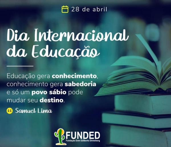 Dia 28 de abril é celebrado o Dia Internacional da Educação